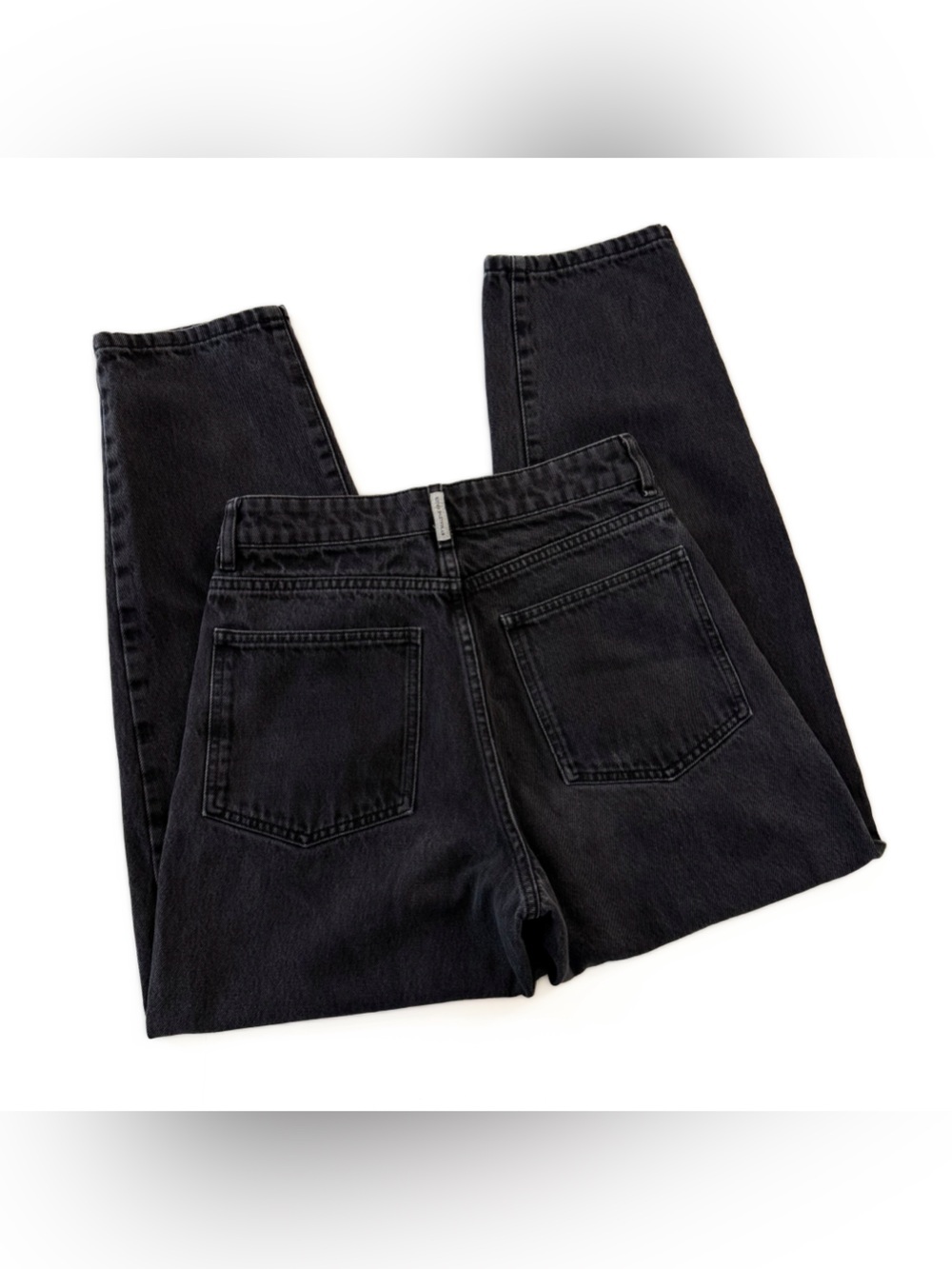 By Malene Birger Jeans Womens 28 Black High Rise Tapered Leg - Picture 9 of 10